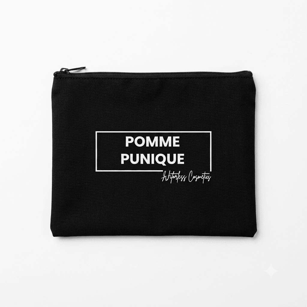 Trousse de Maquillage « Pomme Punique » – L'Élégance Minimaliste