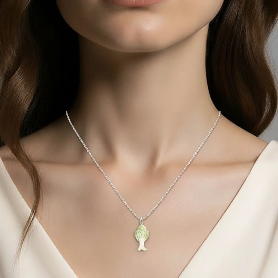 Collier Berbère Motif Poisson Argent 925