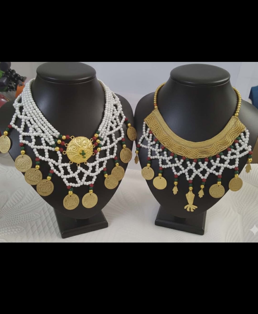 ParureTlila traditionnelle (collier+boucle d'oreille)