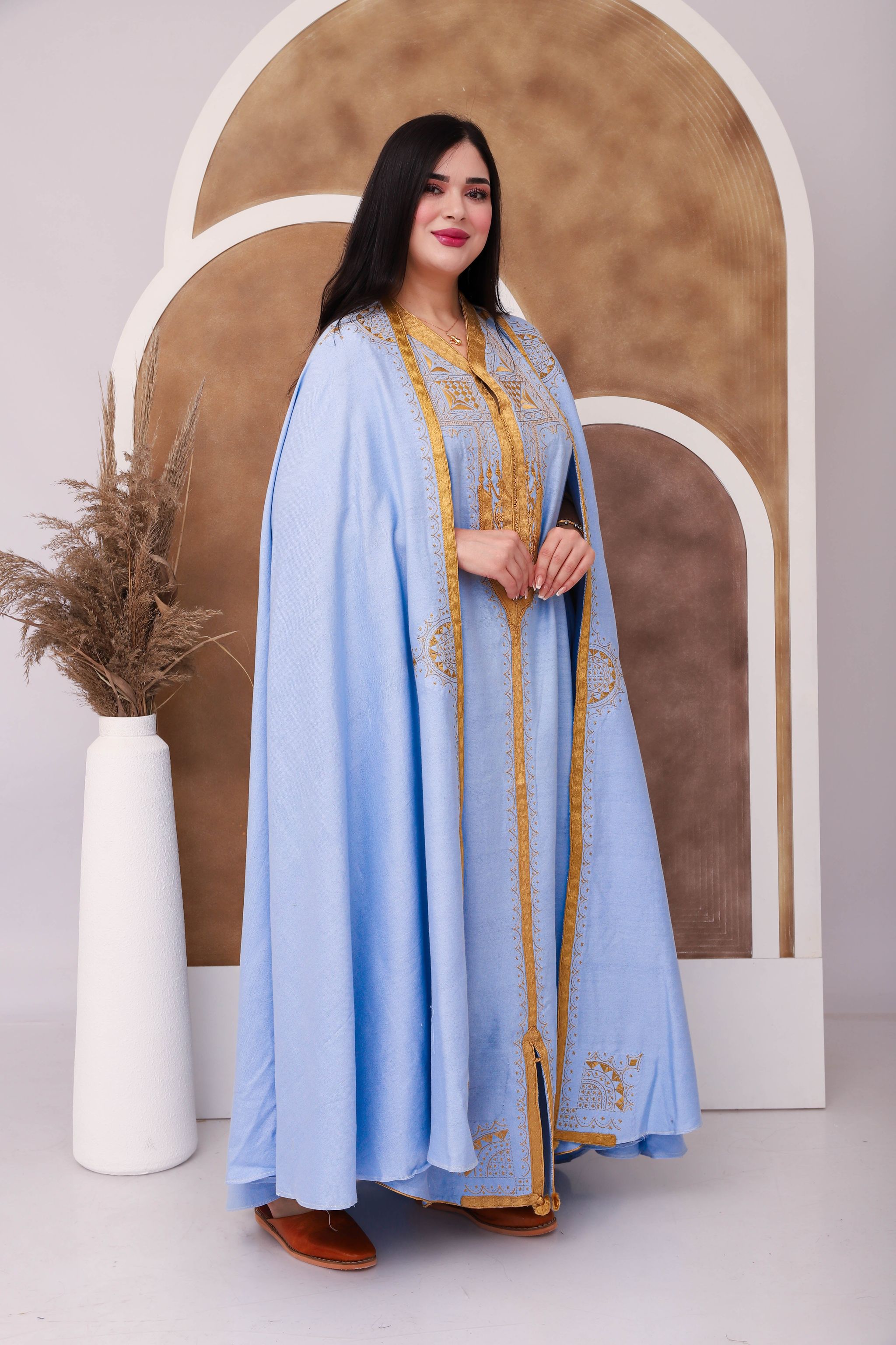 Jebba w barnouss broderie sarrajine à la main 