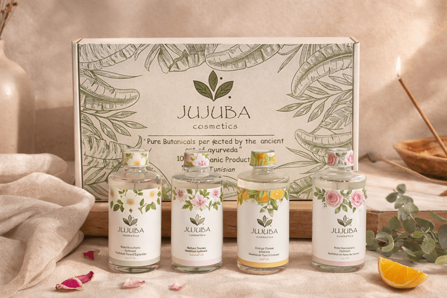 PACK HYDROLATS NATURELS de la Tunisie