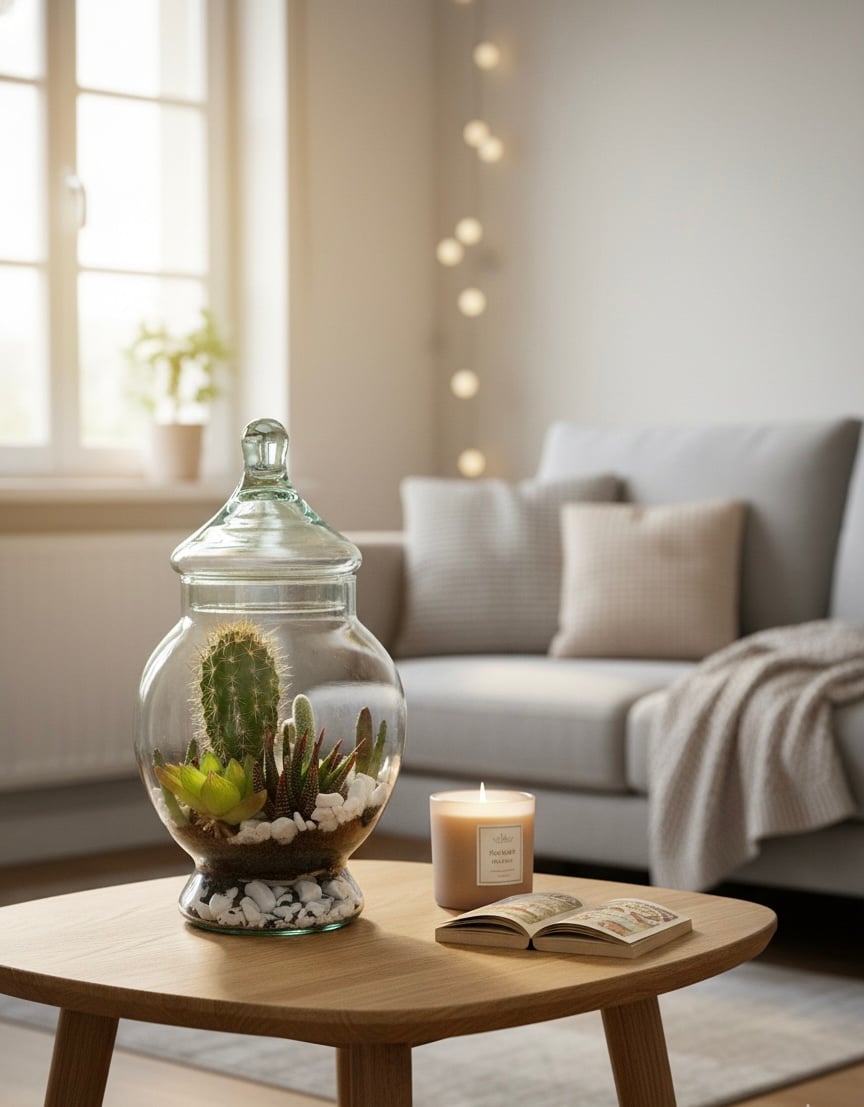 Terrarium de mini plantes