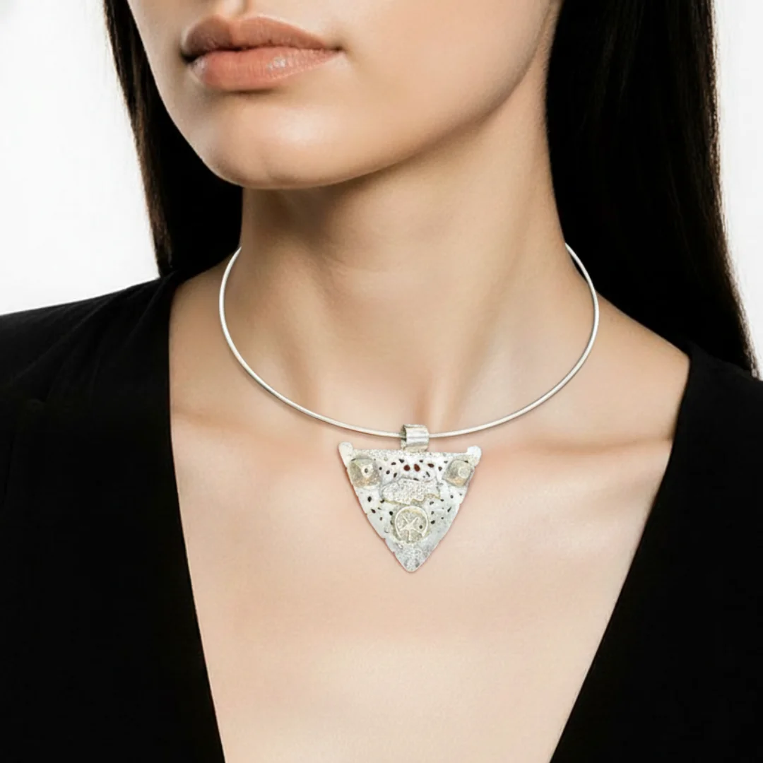 Collier Fibule en Argent 925 
