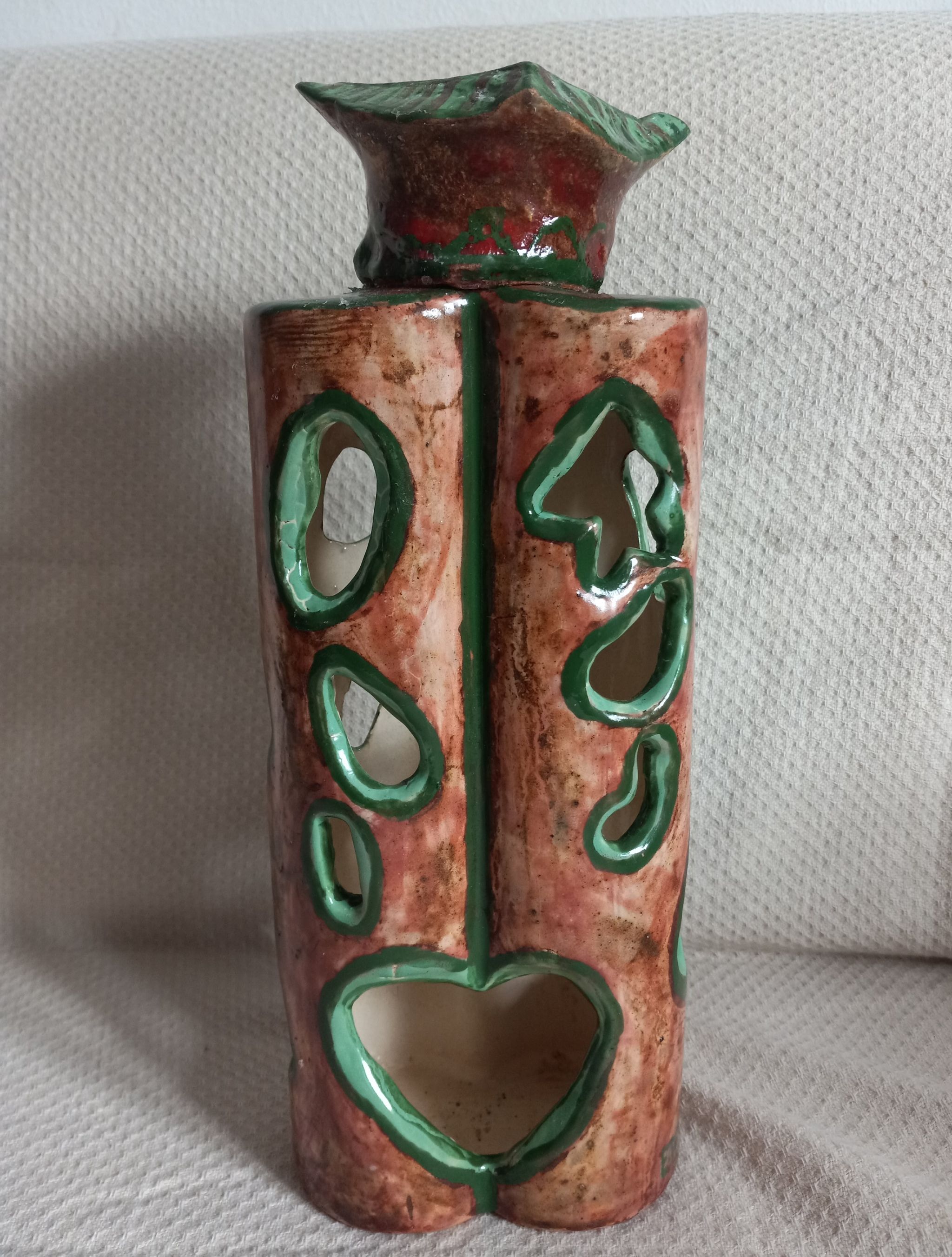 Porte bougie en céramique