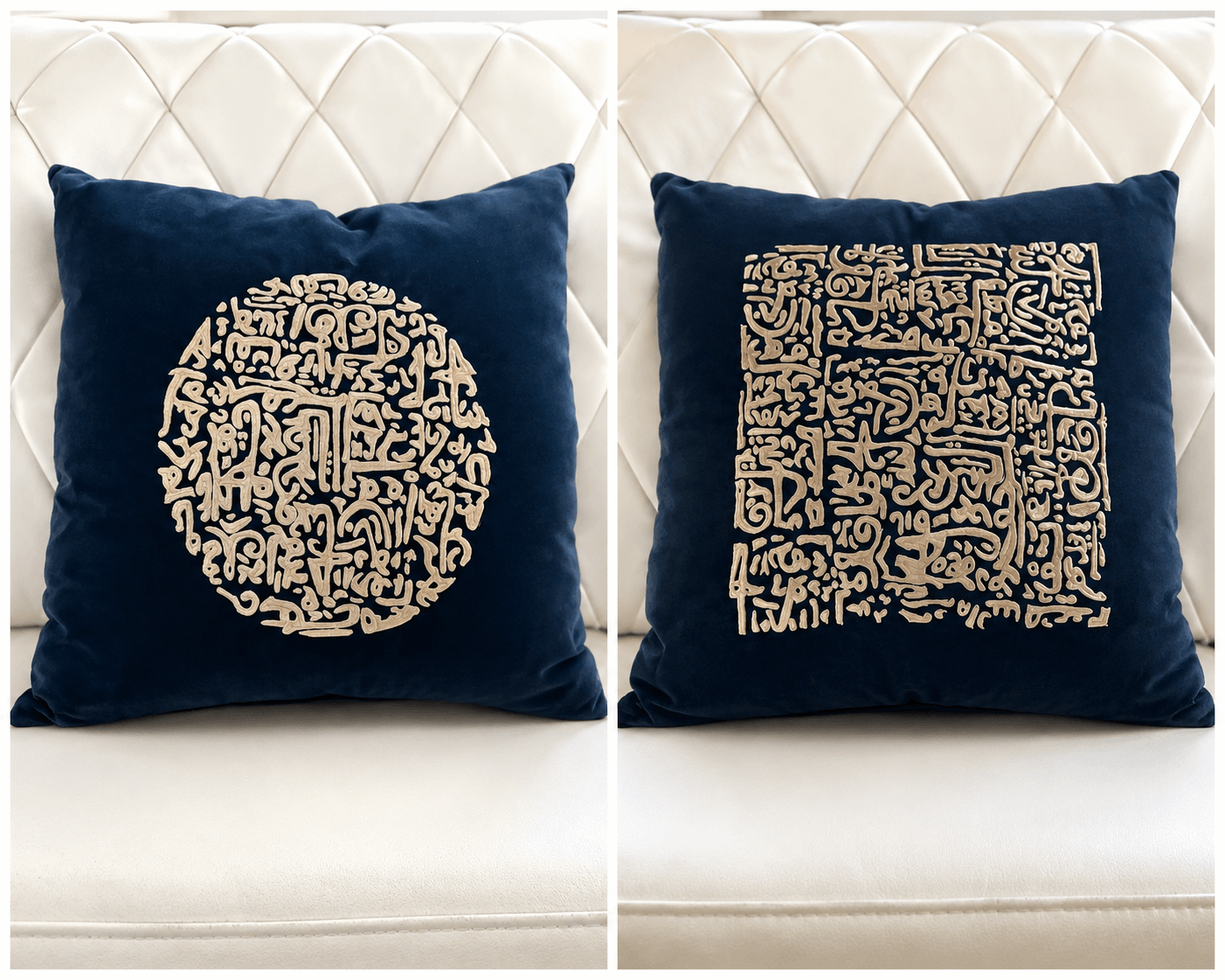 Coussin carré en soie