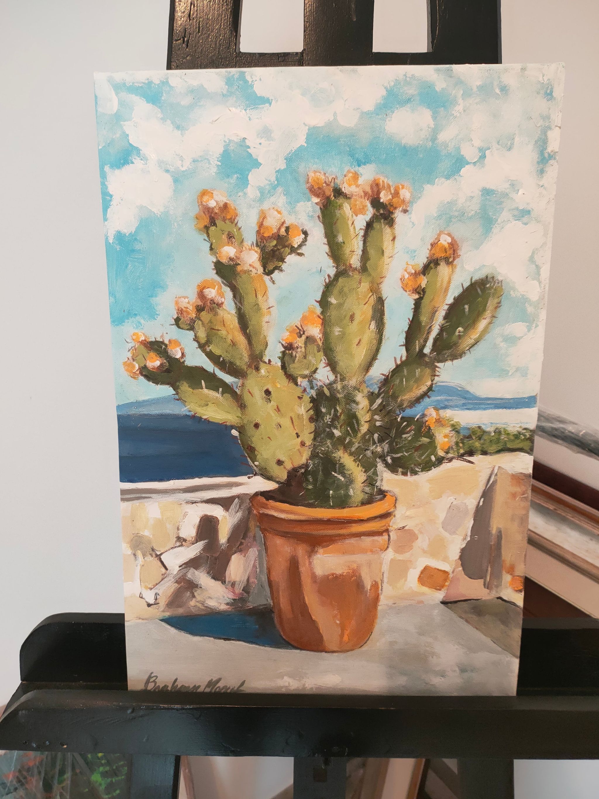 Toile acrylique cactus 🌵