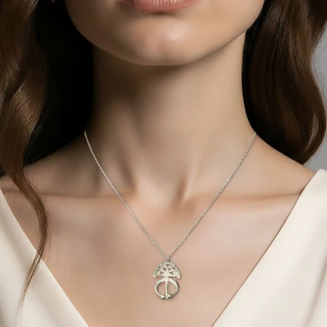 Collier Fibule En Argent 925