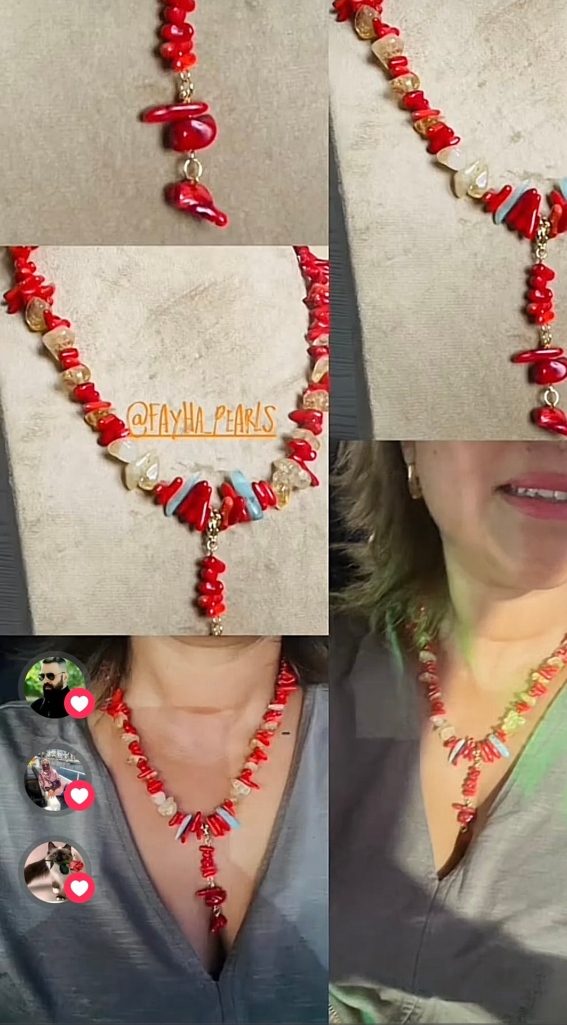 Collier en corail