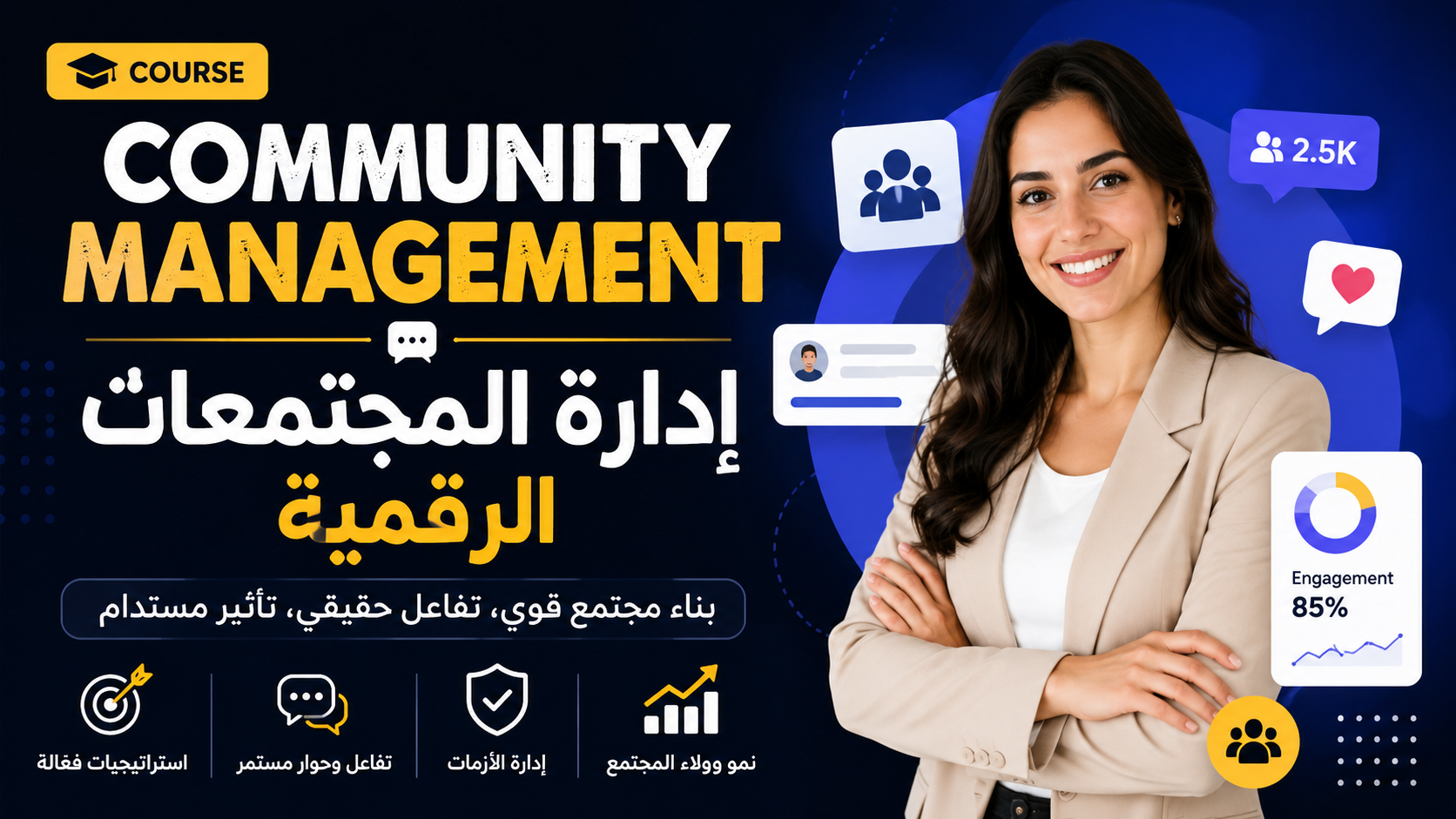 Digital Community Management إدارة المجتمعات الرقمية course thumbnail